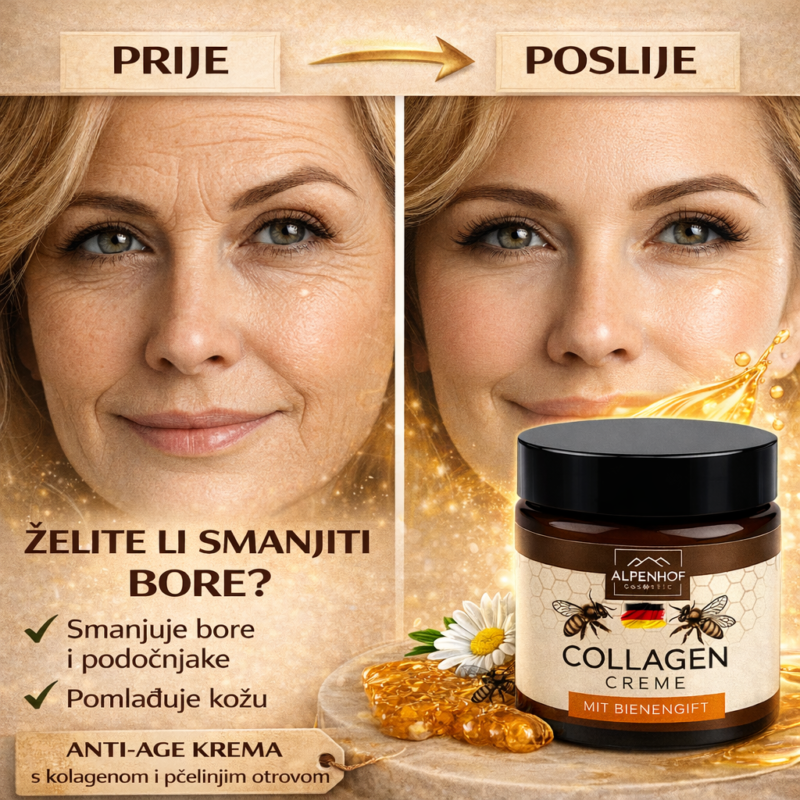 Kolagen krema s pčelinjim otrovom 100ml.